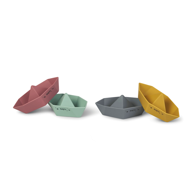 Set De Patru Barcute   Origami  , +6 Luni Pjb382
