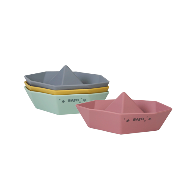 Set De Patru Barcute   Origami  , +6 Luni Pjb382