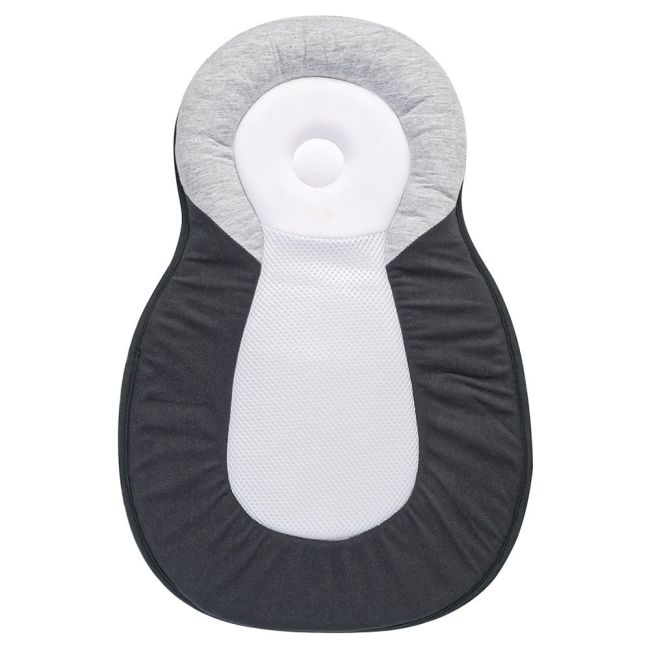 Suport De Somn 2 In 1, Anti Plagiocefalie Si Antireflux, Sustine Vertebra Cervicala, Tesatura Respirabila, Cu Insertie Detasabila, Sweet Dreams, Gri Pjb1370