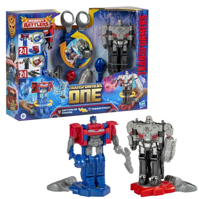 TRANSFORMERS ONE SET 2 FIGURINE OPTIMUS PRIME SI MEGATRON VIVF9207