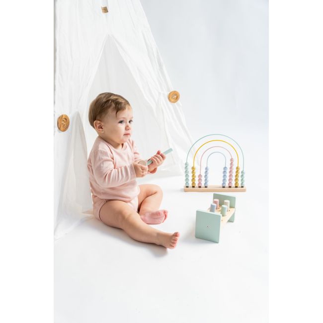 Abac Din Lemn Sub Forma De Curcubeu, Saro Baby Pjb3340