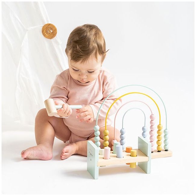 Abac Din Lemn Sub Forma De Curcubeu, Saro Baby Pjb3340