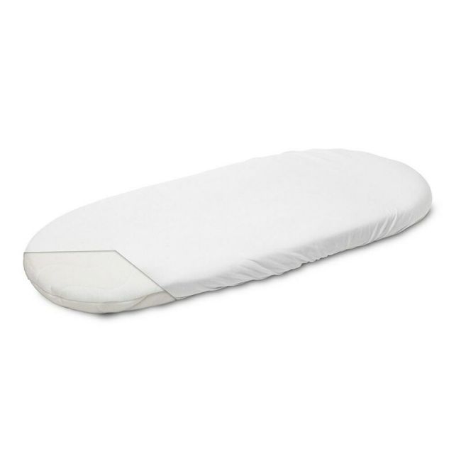 Cearceaf cu elastic, New Baby, Pentru landou, Din Bumbac, 35 x 75 cm, 0 luni+, Grey BYN47984