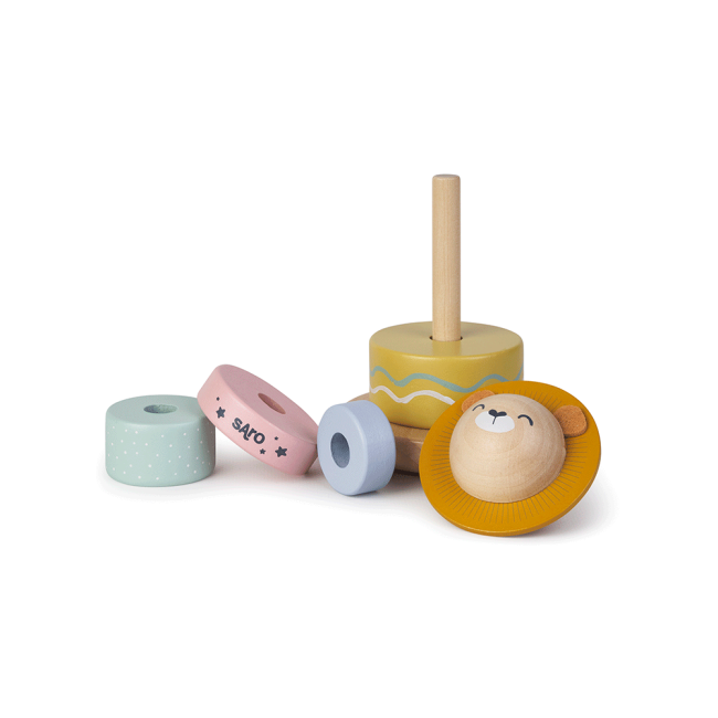 Jucarie Din Lemn Fsc Pentru Stivuire, Saro Baby Pjb3342