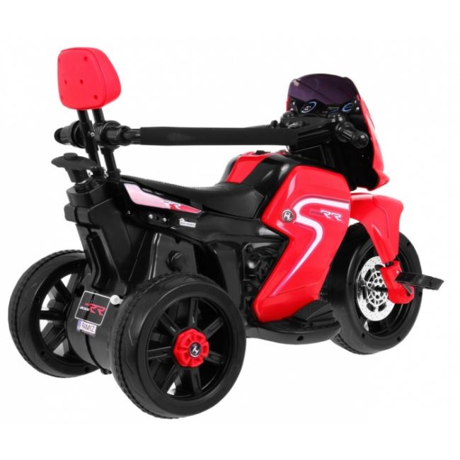 Motocicleta electrica 3 in 1, hl108, roti si scaun din plastic, 78x39x59 cm, putere 20w - rosu edeedipa.hl108.cr