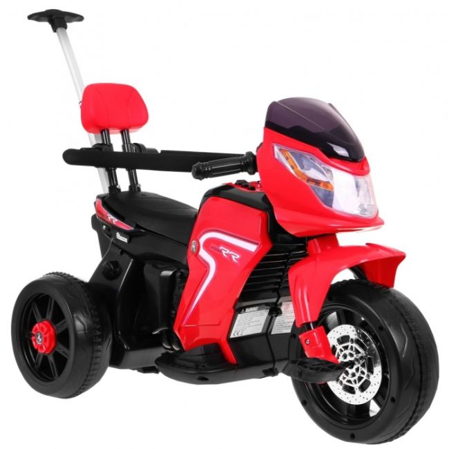 Motocicleta electrica 3 in 1, hl108, roti si scaun din plastic, 78x39x59 cm, putere 20w - rosu edeedipa.hl108.cr