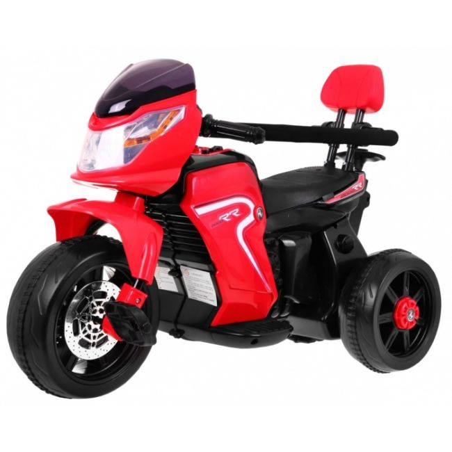 Motocicleta electrica 3 in 1, hl108, roti si scaun din plastic, 78x39x59 cm, putere 20w - rosu edeedipa.hl108.cr