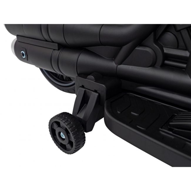 Motocicleta electrica chopper faster ahl008, roti si scaun din plastic, 78x30x55 cm, putere 20w - alb edeedipa.ahl008.bia