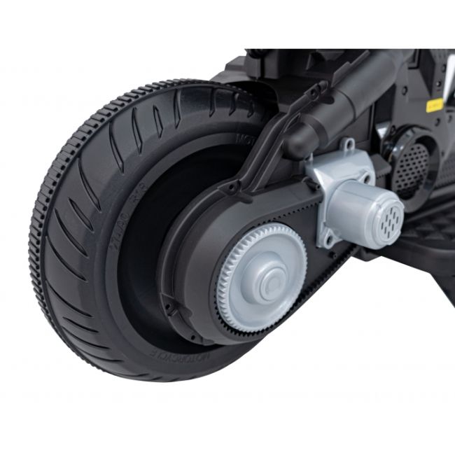Motocicleta electrica future qls-805, roti din plastic + 2 roti ajutatoare, 88x46x56 cm, putere 25w - alb edeedipa.qls-805.bia