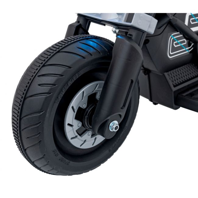 Motocicleta electrica future qls-805, roti din plastic + 2 roti ajutatoare, 88x46x56 cm, putere 25w - alb edeedipa.qls-805.bia