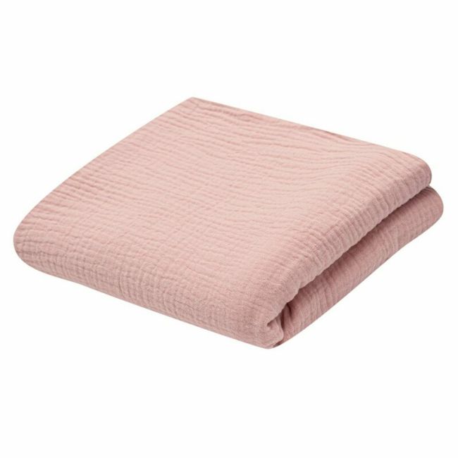 Paturica bebe, New Baby, 70x100 cm, Din muselina, 100% bumbac certificat Oeko Tex Standard 100, Pink BYN55590