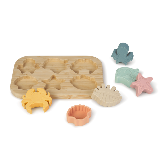 Puzzle Din Silicon Alimentar Cu Baza Din Bambus , Zsea Life, Pjb3330
