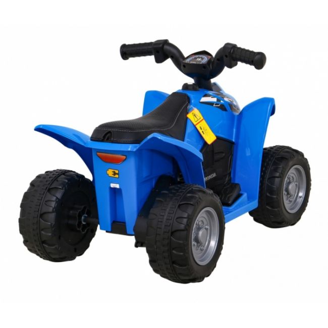 Atv electric honda 250x trx, roti din plastic, scaun tapitat, 64x38x43 cm, putere 30w - albastru edeedipa.h3.nie