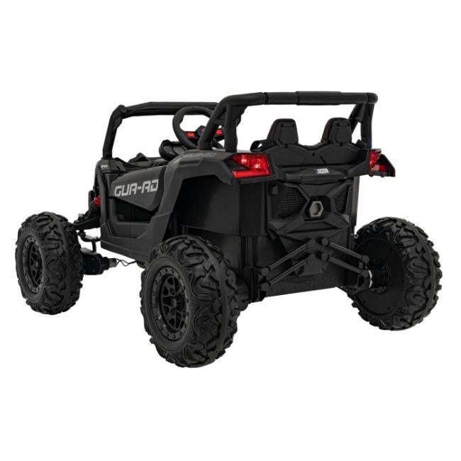 Atv electric cu telecomanda buggy defend 4 x 4 jh-105, roti eva, scaun tapitat, 106x75x59 cm, putere 140w - negru edeedipa.jh-105.cz