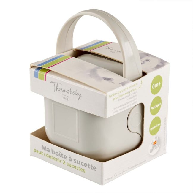 Cutie portabila pentru suzeta, gri, Thermobaby DNBTHE1805/46