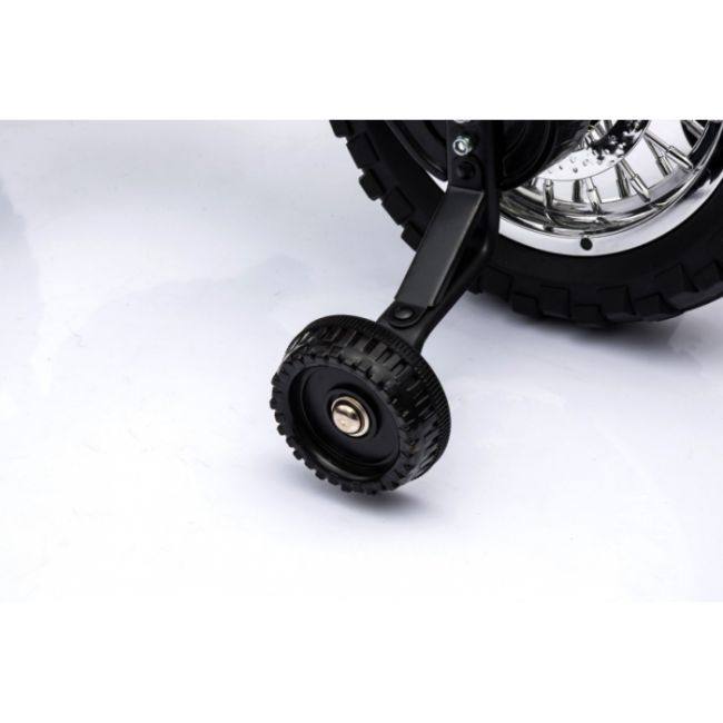 Motocicleta electrica cross bdm0912, roti si scaun din plastic + 2 roti ajutatoare, 105x50x72 cm, putere 6v - rosu edeedipa.bdm0912.cr