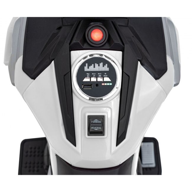 Motocicleta electrica honda nc750x, roti si scaun din plastic, 103x41x74 cm, putere 70w - alb edeedipa.tr2306.bia