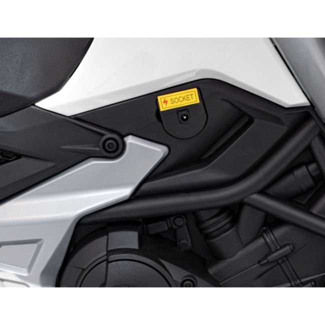 Motocicleta electrica honda nc750x, roti si scaun din plastic, 103x41x74 cm, putere 70w - alb edeedipa.tr2306.bia
