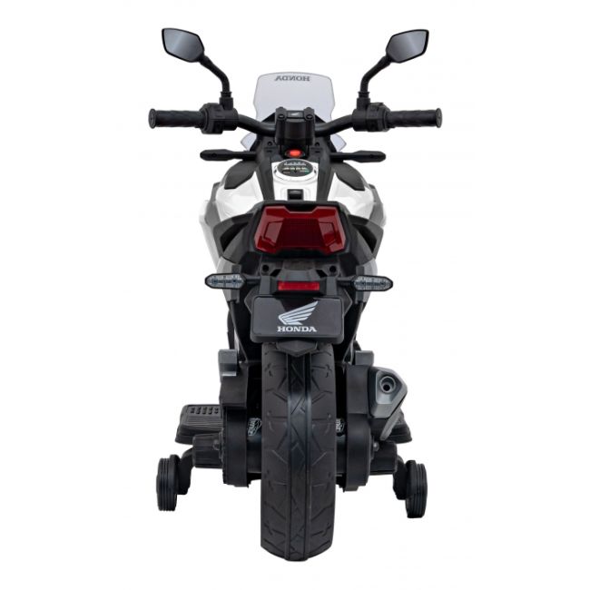 Motocicleta electrica honda nc750x, roti si scaun din plastic, 103x41x74 cm, putere 70w - alb edeedipa.tr2306.bia