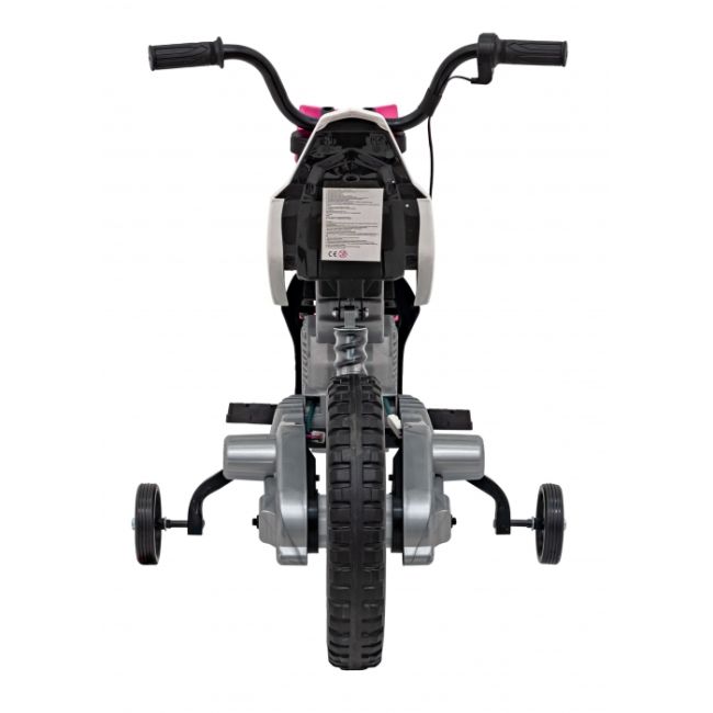 Motocicleta electrica pantone 361c, roti eva + 2 roti ajutatoare, scaun tapitat, 108x59x72 cm, putere 60w - roz edeedipa.jt5006.roz