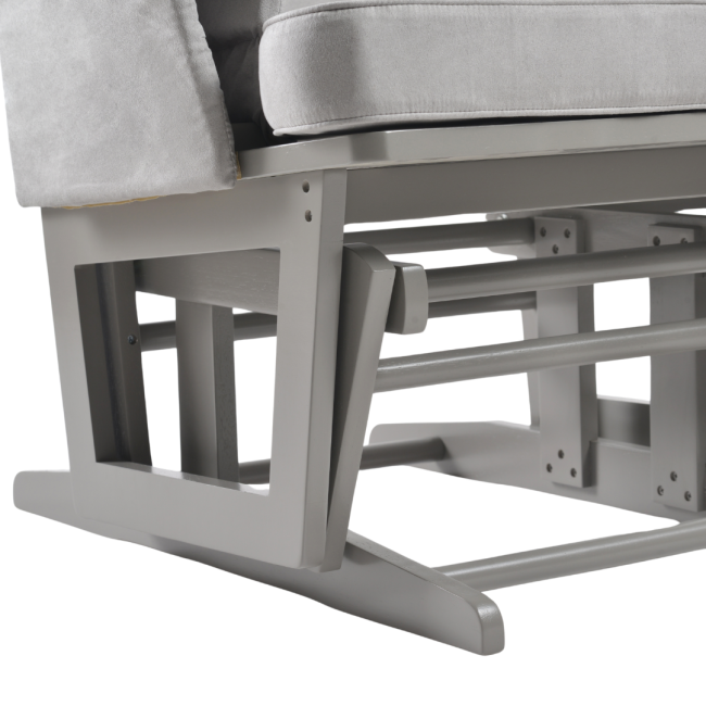Onino - fotoliu reglabill pentru alaptare, cu suport de picioare inclus, calm.me classic, pearl gray bbbtf19ts