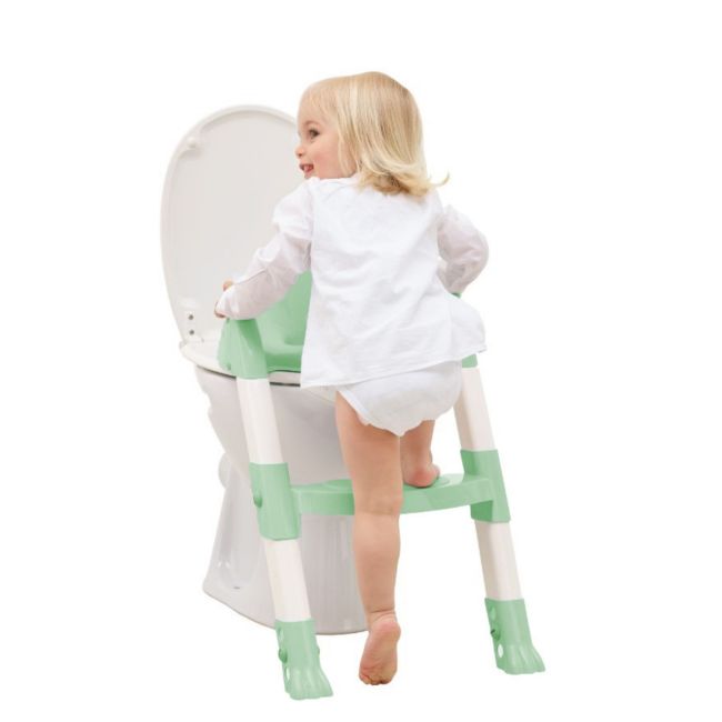 Reductor pentru toaleta cu scarita Kiddyloo Celadon Green DNBTHE1725/59