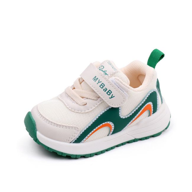 Adidasi albi cu verde - valuri mdmy2306-2-c
