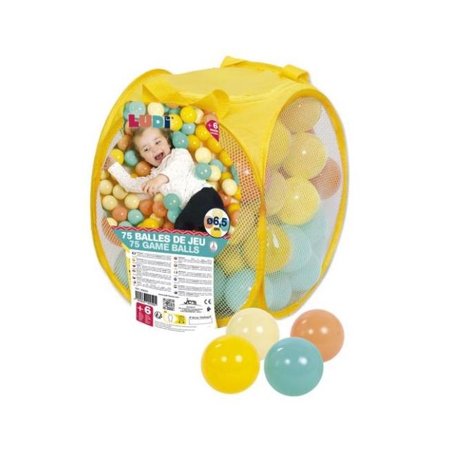 LUDI Set 75 bile joaca multicolore DNBLUD90050