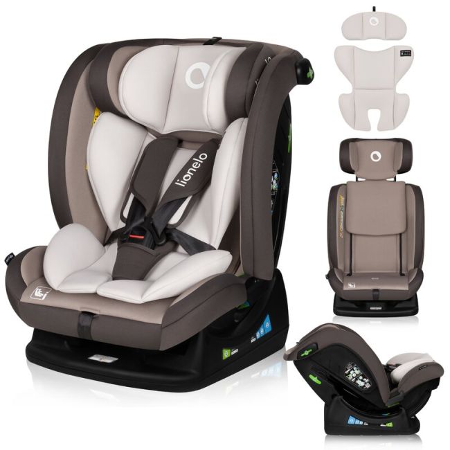 Scaun auto, Lionelo, Aart i-Size, Cu spatar inclinabil in 4 pozitii, Cu tetiera reglabila in 13 pozitii, 0-36 Kg, 40-150 cm, Cu centura siguranta in 3 puncte, Conform cu ECE R129/03, Bej BYNLO-AART_I-SIZE_BEIGE_LATTE