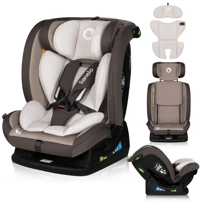 Scaun auto, Lionelo, Aart i-Size, Cu spatar inclinabil in 4 pozitii, Cu tetiera reglabila in 13 pozitii, 0-36 Kg, 40-150 cm, Cu centura siguranta in 3 puncte, Conform cu ECE R129/03, Bej BYNLO-AART_I-SIZE_BEIGE_LATTE