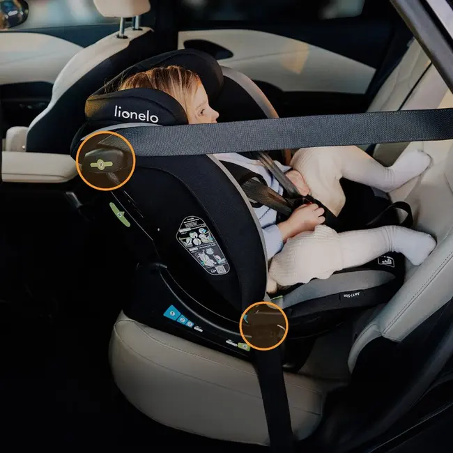 Scaun auto, Lionelo, Aart i-Size, Cu spatar inclinabil in 4 pozitii, Cu tetiera reglabila in 13 pozitii, 0-36 Kg, 40-150 cm, Cu centura siguranta in 3 puncte, Conform cu ECE R129/03, Bej BYNLO-AART_I-SIZE_BEIGE_LATTE