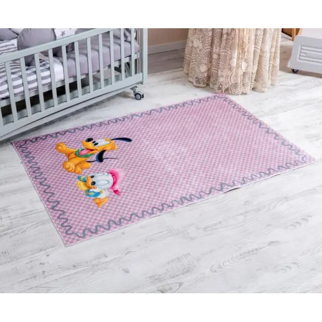 Set Lenjerie MyKids 10 Piese VP 328 PASTEL Pink 120x60 cm + Covoras Mykids Carpet VP14 160x100 cm 00081951