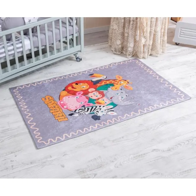 Set Lenjerie MyKids Montessori 8 Piese PS110 95x195 cm +  Covoras Mykids Carpet VP26 160x100 cm 00081953