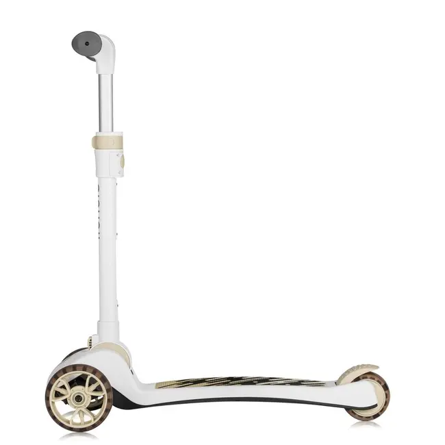 Trotineta, Lionelo, Franky, Multifunctionala, Pliabila, Pana la 50 kg, Bicicleta cu 3 roti si trotineta de echilibru, Ghidon reglabil, Sezut detasabil, Roti cu LED, Conform cu EN71, EN62115, 12 luni+, Bej BYNLO-FRANKY_BEIGE