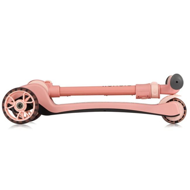 Trotineta, Lionelo, Franky, Multifunctionala, Pliabila, Pana la 50 kg, Bicicleta cu 3 roti si trotineta de echilibru, Ghidon reglabil, Sezut detasabil, Roti cu LED, Conform cu EN71, EN62115, 12 luni+, Roz BYNLO-FRANKY_PINK_ROSE