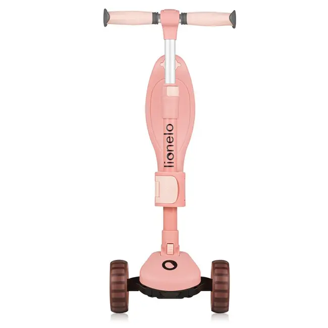 Trotineta, Lionelo, Franky, Multifunctionala, Pliabila, Pana la 50 kg, Bicicleta cu 3 roti si trotineta de echilibru, Ghidon reglabil, Sezut detasabil, Roti cu LED, Conform cu EN71, EN62115, 12 luni+, Roz BYNLO-FRANKY_PINK_ROSE