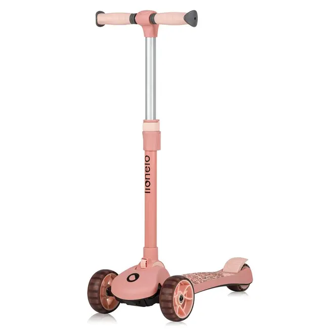 Trotineta, Lionelo, Franky, Multifunctionala, Pliabila, Pana la 50 kg, Bicicleta cu 3 roti si trotineta de echilibru, Ghidon reglabil, Sezut detasabil, Roti cu LED, Conform cu EN71, EN62115, 12 luni+, Roz BYNLO-FRANKY_PINK_ROSE