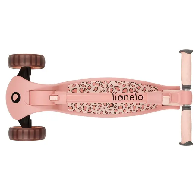 Trotineta, Lionelo, Franky, Multifunctionala, Pliabila, Pana la 50 kg, Bicicleta cu 3 roti si trotineta de echilibru, Ghidon reglabil, Sezut detasabil, Roti cu LED, Conform cu EN71, EN62115, 12 luni+, Roz BYNLO-FRANKY_PINK_ROSE