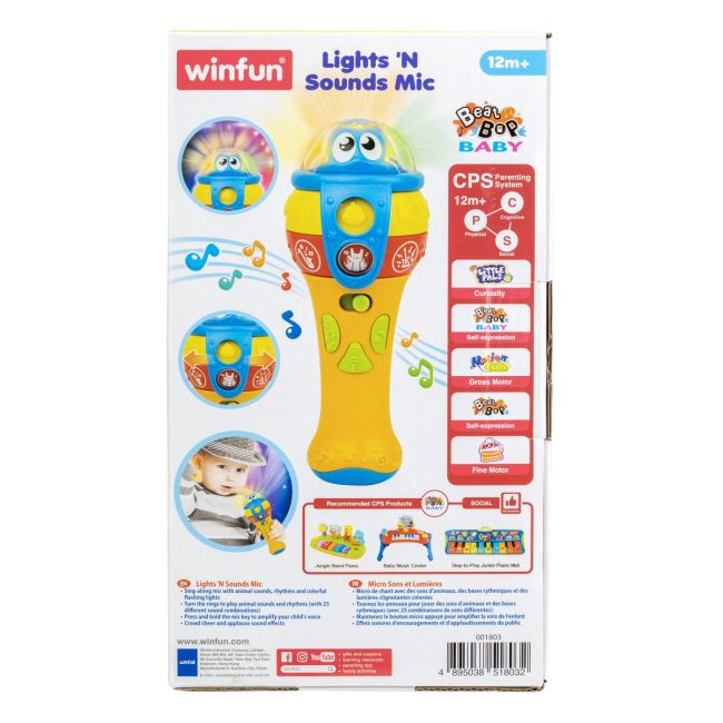 WINFUN MICROFON CU SUNETE SI LUMINI VIVWin001803