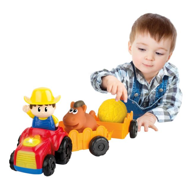 WINFUN TRACTORAS CU REMORCA SI FIGURINA FERMIER VIVWin001304