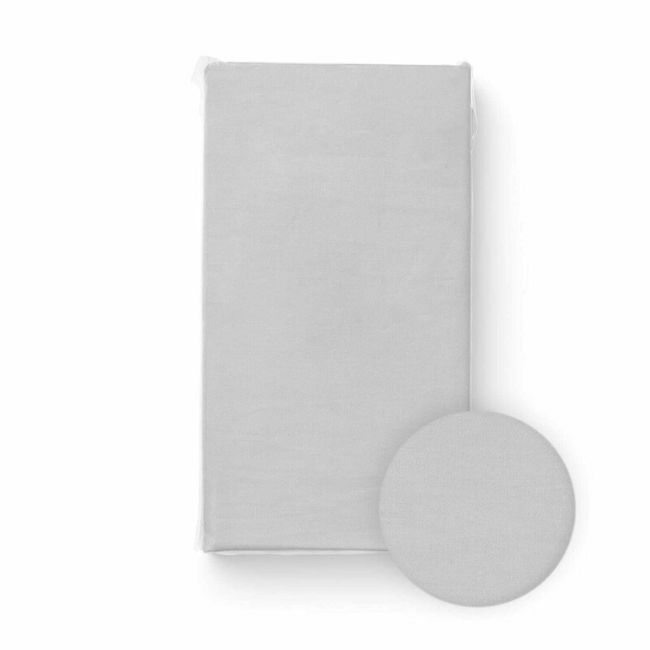 Cearceaf cu elastic, Bocioland, Pentru patut, Din 100% bumbac jersey, 120x60 cm, 0 luni+, Grey BYNBL051