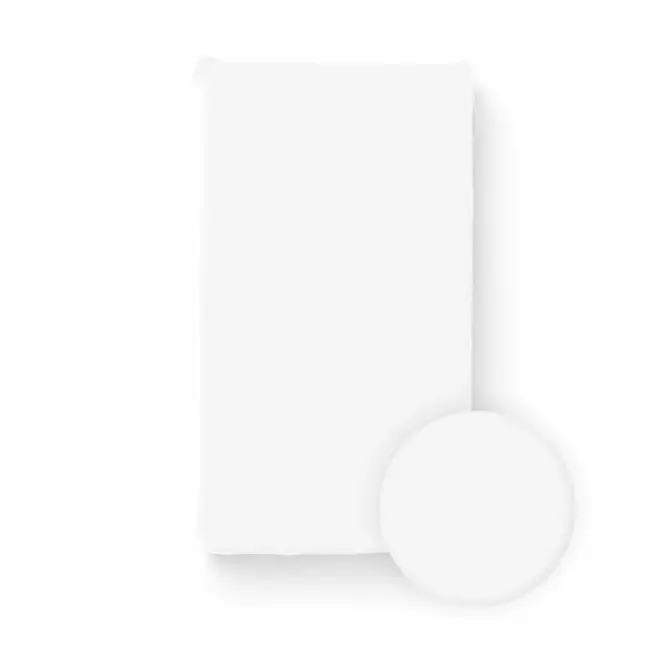 Cearceaf cu elastic, Bocioland, Pentru patut, Din 100% bumbac jersey, 120x60 cm, 0 luni+, White BYNBL050