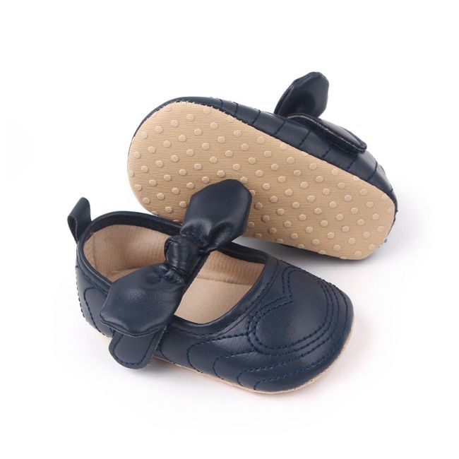 Pantofiori bleumarine pentru fetite - heart csbh2287-1-va2