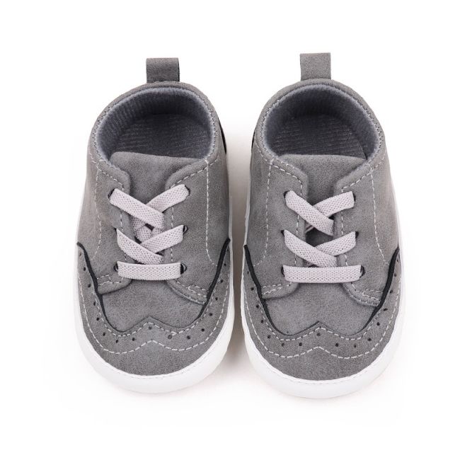 Pantofiori gri pentru bebelusi - kary csbbw7087-2-va2