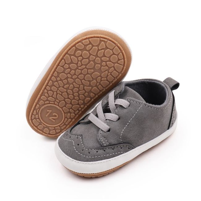 Pantofiori gri pentru bebelusi - kary csbbw7087-2-va2