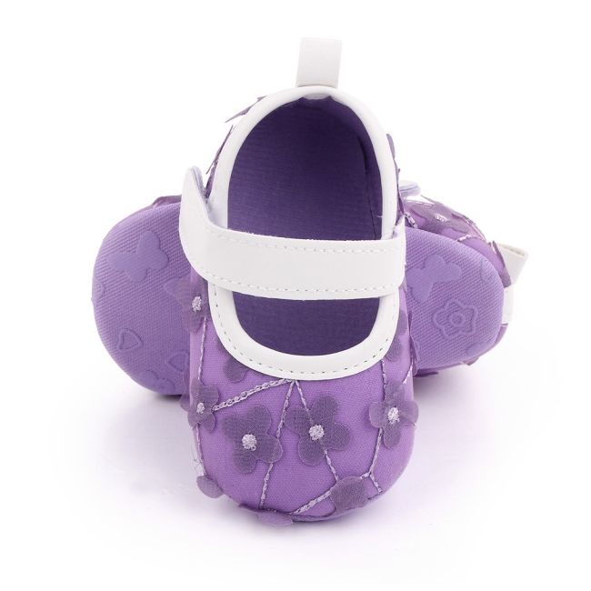 Pantofiori mov cu floricele pentru fetite chd2668-2-va2