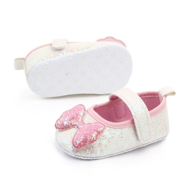 Pantofiori sclipitori cu fundite roz chd2240-3-va3