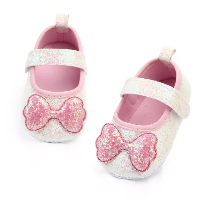 Pantofiori sclipitori cu fundite roz chd2240-3-va3