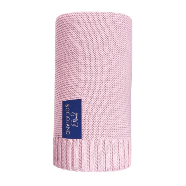 Paturica, Bocioland, Paris, Pentru copii, Moale, Din bambus si bumbac, Cu proprietati de termoreglare, Antialergica si antibacteriana, Dimensiune mare 80 x 100 cm, Pink BYNBOC0288