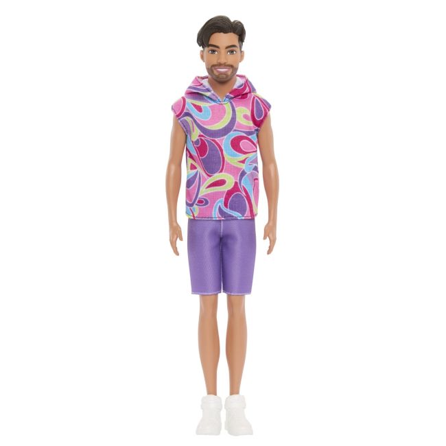 BARBIE PAPUSA BAIAT FASHIONISTAS BRUNET CU BARBA SI TRICOU CU GLUGA VIVMTDWK44_HRH26